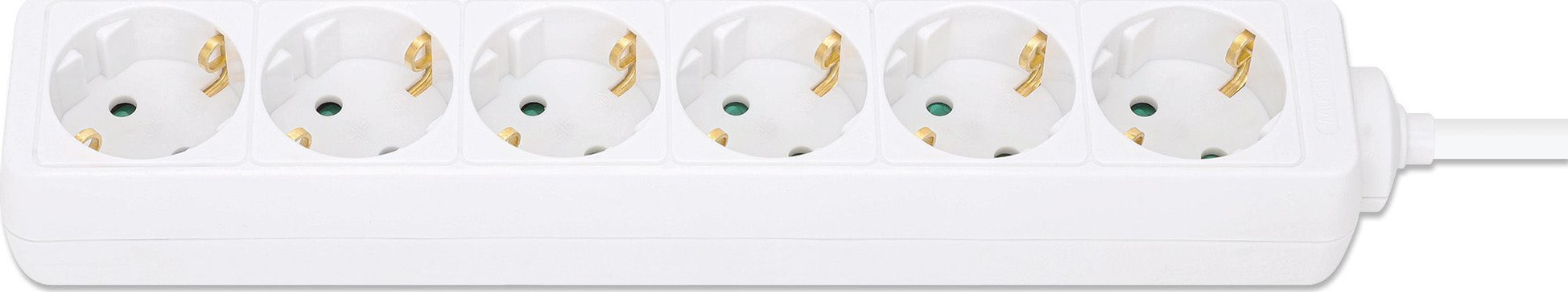 Prizë shumëshe Manhattan Power Distribution Unit EU, 6 dalje, kabllo 2m, e bardhë