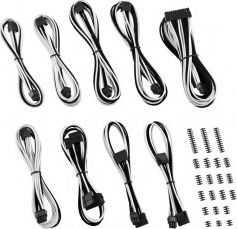 Set kabllo modding CableMod ZUAD-1015, për Corsair AXi HXi RM, e zezë e bardhë