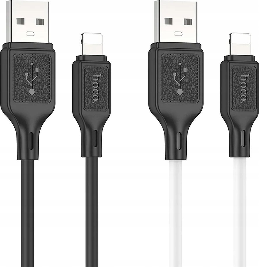 Kabllo karikimi Hoco X90, USB A në Lightning, 1 m, 2.4A, e zezë
