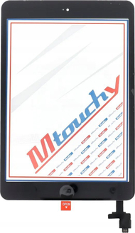 Set riparimi MUSTTBY për iPad Mini 2, panel me prekje, buton Home, i zi