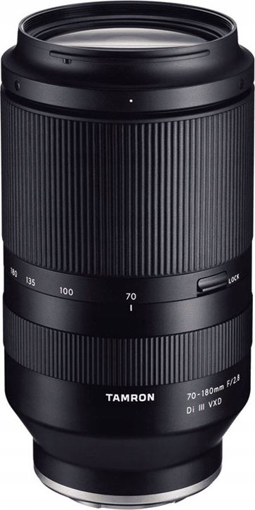 Objektiv Tamron 70-180mm F2.8 Di III VXD A056 për Sony E, telefoto zmadhues, i zi