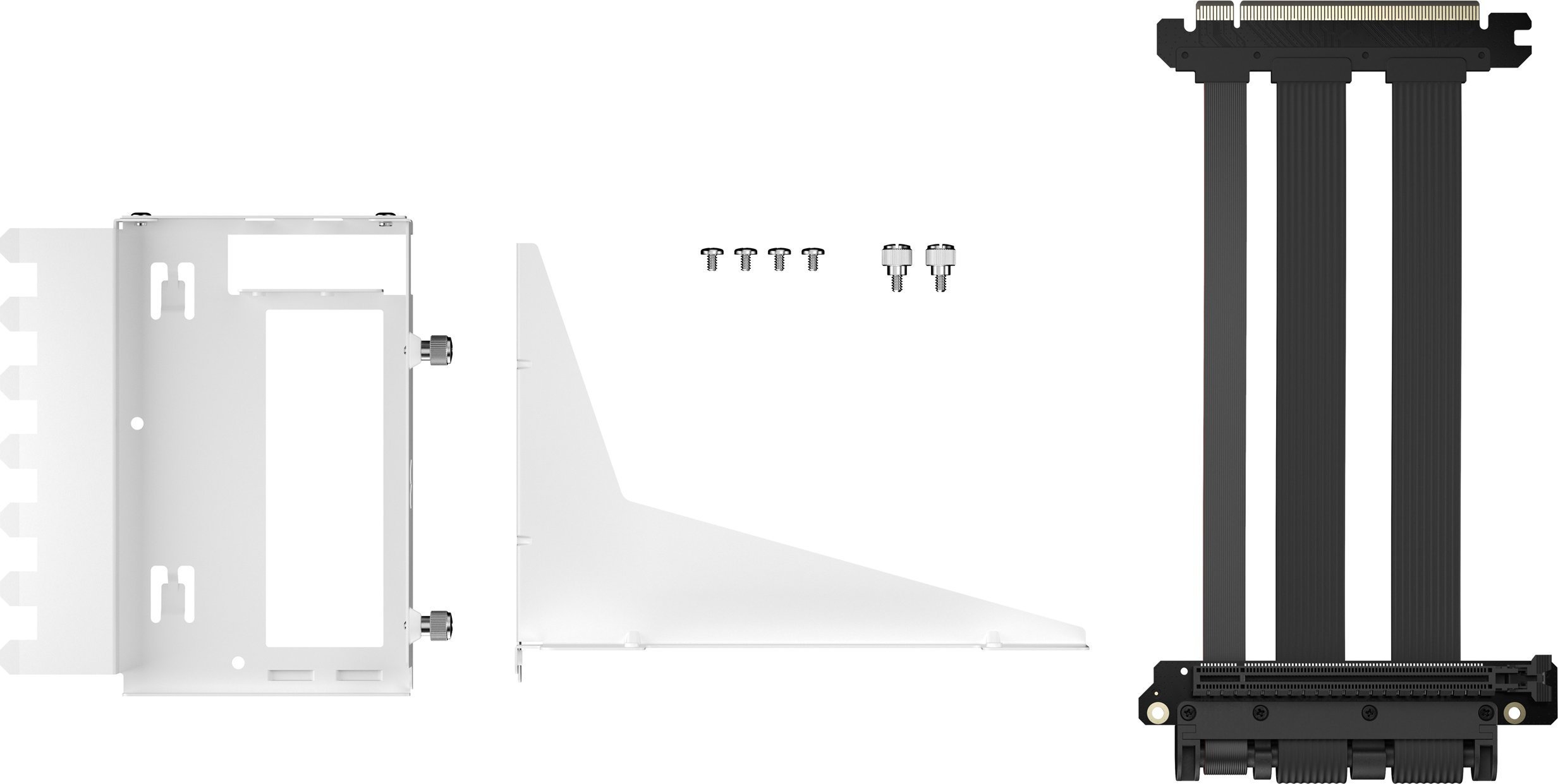 Komplet riser për grafikë Fractal Design Flex 2, PCIe 4.0 x16, deri 4 slote, i zi