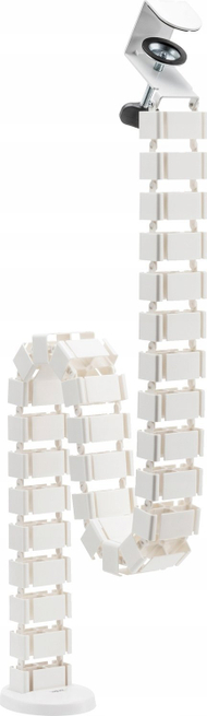 Kanal kabllosh LogiLink Flexible Cable Channel, 1347x129 mm, i bardhë