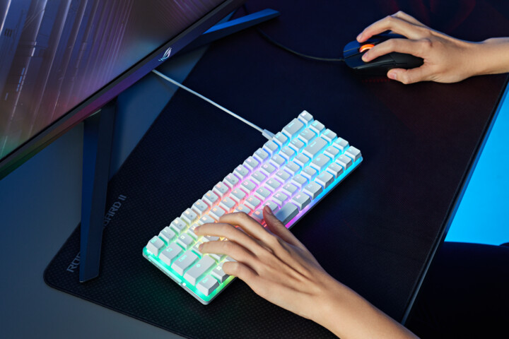 Tastierë ASUS ROG Falchion Ace, NX RED, US, e bardhë
