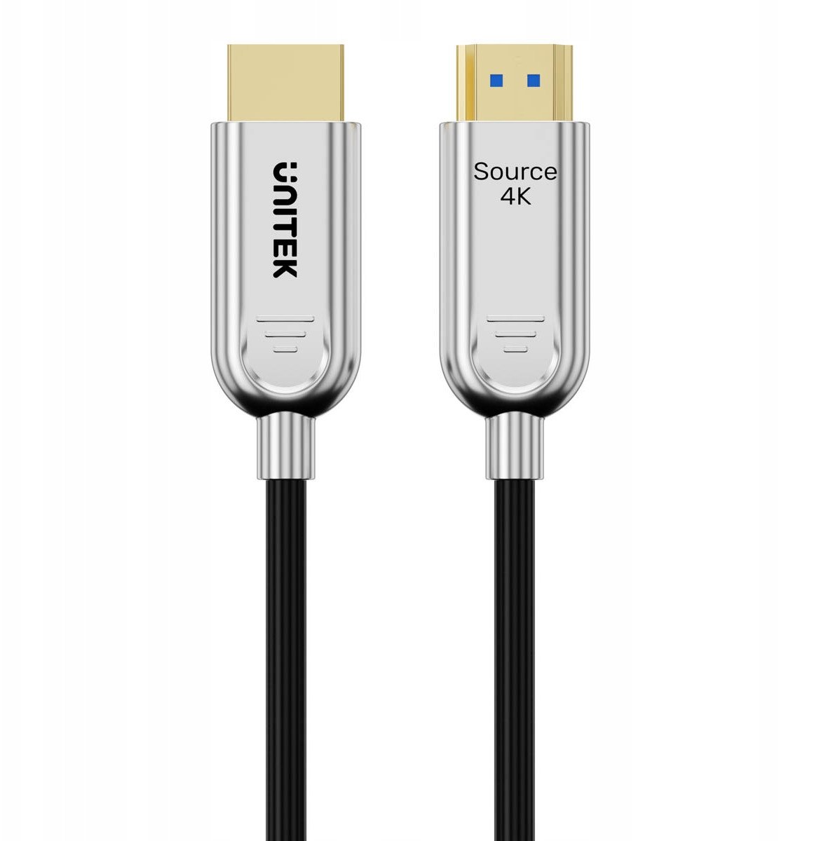 Kabllo HDMI Unitek 4K, 70 m, fibër optike, e zezë