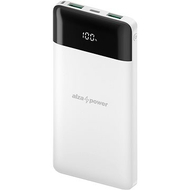 Powerbank AlzaPower Parade, 10000 mAh, Power Delivery 22.5W, i bardhë