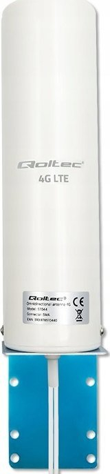 Antena e jashtme 4G LTE Qoltec DUAL, 5 dBi, omnidireksionale, e bardhë