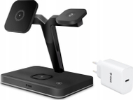 Stacion karikimi magnetik Yenkee YAC 5320, wireless 3 in 1, MagSafe, i zi