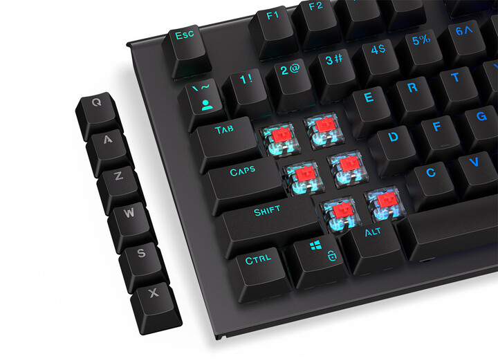 Taste Endorfy KC124, 104 copë, PBT, të zeza