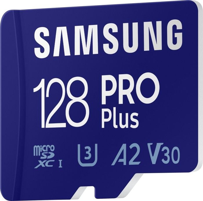 Kartë memorie Samsung PRO Plus 2021 MicroSDXC, 128GB, Class 10 U3 A2 V30
