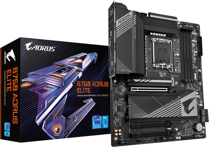 Pllakë amë GIGABYTE B760 AORUS ELITE, LGA 1700, ATX