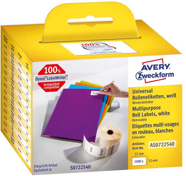 Etiketa universale për fleta, 57x32 cm, 1000 copë