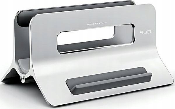 Вертикален штанд за лаптоп Sodi Gravitational SMS-300, алуминиум, компатибилен до 27mm, сребрен