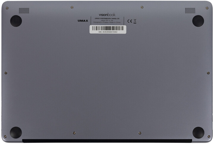 [OUTLET] Laptop UMAX VisionBook 14WQ LTE, 14.1 ", Qualcomm Kryo 468, 4GB RAM, 128GB eMM, Qualcomm Adreno 618, gri