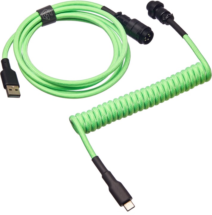 Kabllo CZC.Gaming Serpent, USB-C/USB-A, 1.5m, e gjelbër