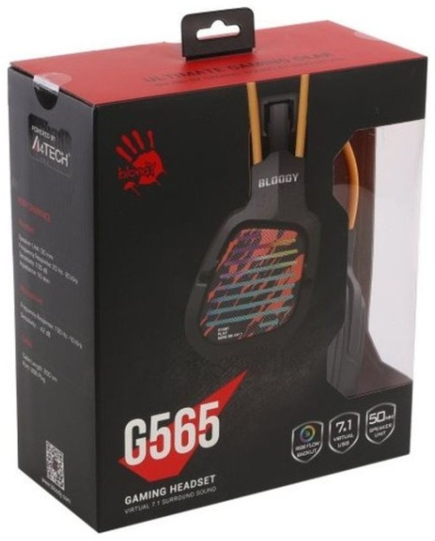 Kufje gaming Bloody G565 Energy, 7.1 surround, RGB, të zeza