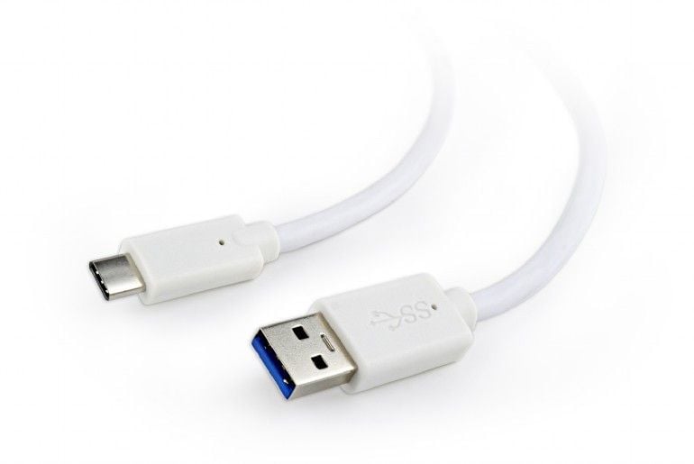 Adapter USB Gembird CCP USB3 AMCM, USB A në USB C, 0.1m, i bardhë