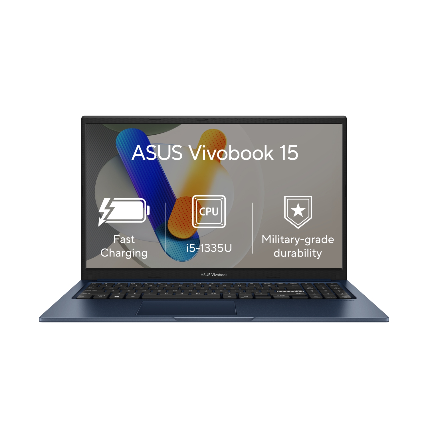 Laptop ASUS Vivobook 15 X1504VA, 15.6", FHD, Intel i5-1335U, 8GB RAM, 512GB SSD, Iris Xe, i kaltër i errët