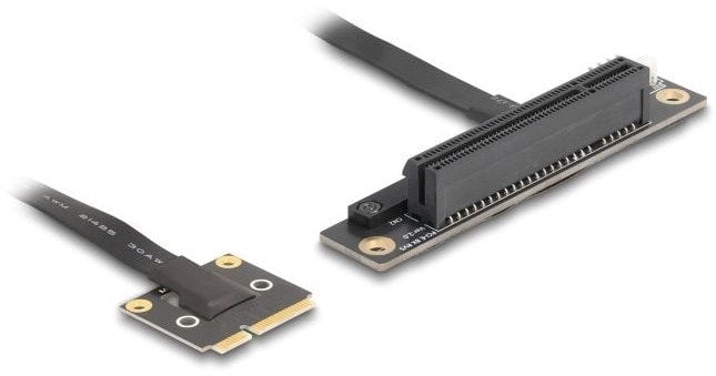 Adapter i brendshëm DeLOCK 81295, Mini PCI Express në PCIe, i zi