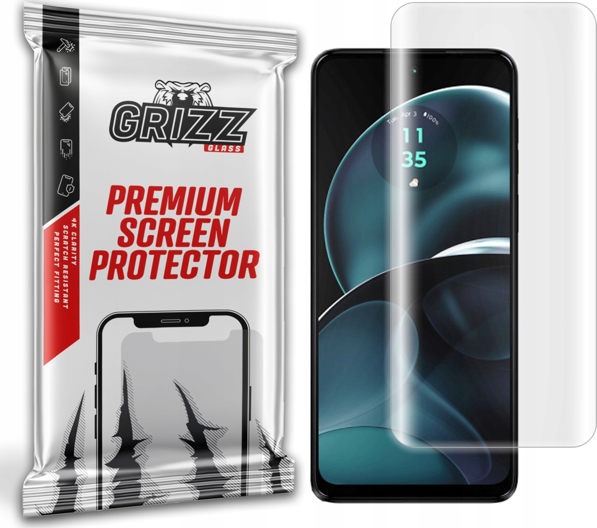 Mbrojtëse ekrani GrizzGlass Hydrofilm për Motorola Moto G14, hydrogel, transparente