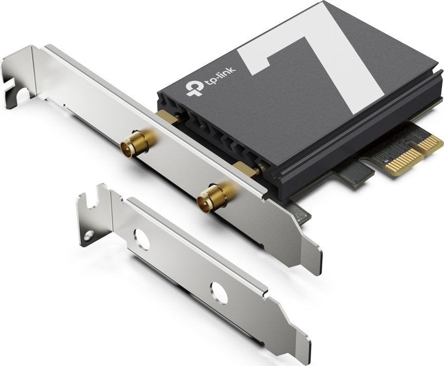 Адаптер Wi-Fi PCIe TP-Link Archer BE9300, Wi-Fi 7 трибенд, Блутут 5.4, црн