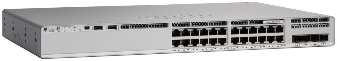 Switch rrjeti Cisco C9200L 24PXG 4X, Managed L3, PoE+, gri