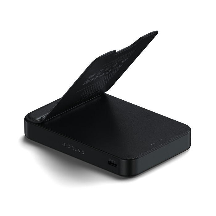 Satechi Qi2 10K Magnetic Power Bank with Stand, Black