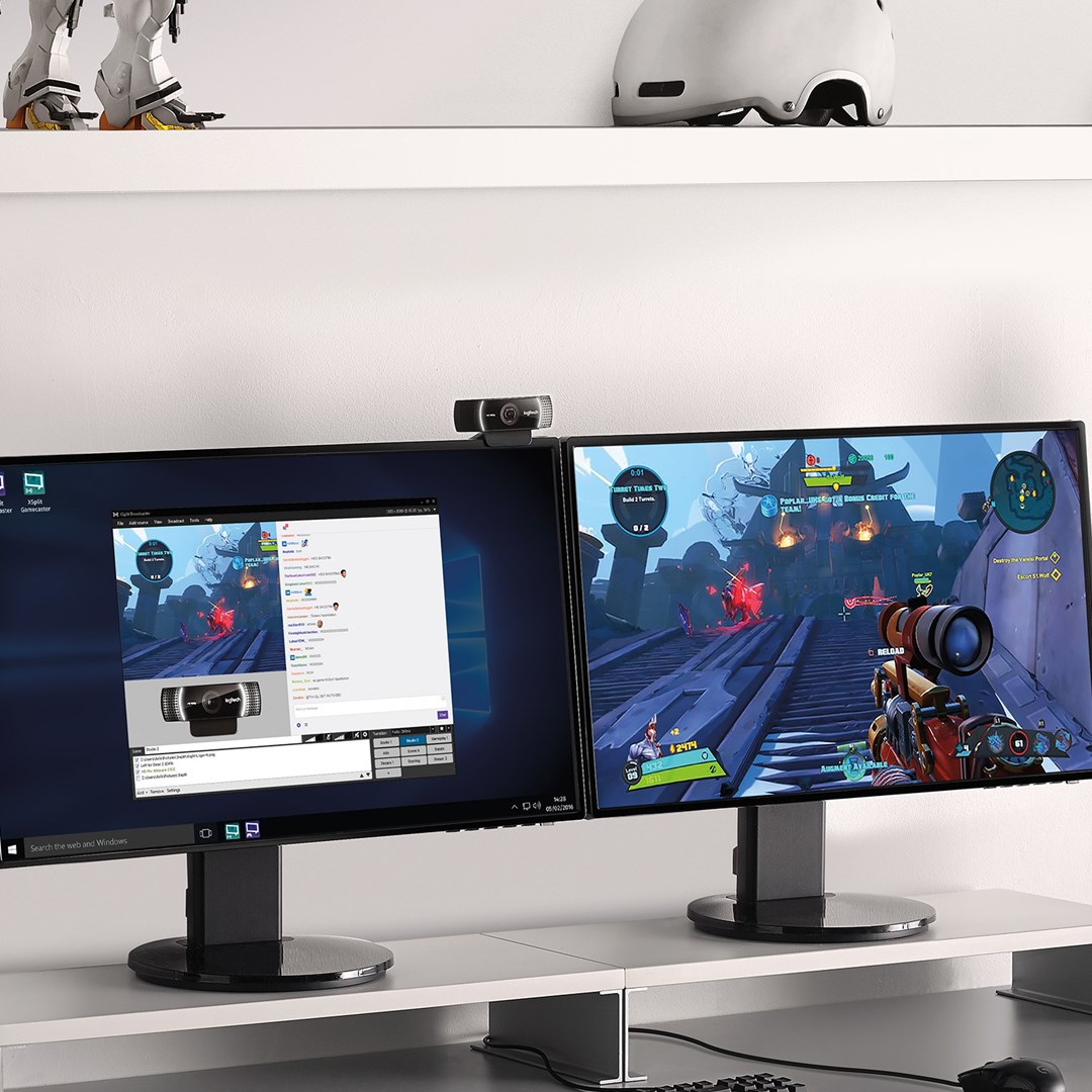 Kamerë Logitech C922, 1080p 60FPS, Auto-focus, e zezë