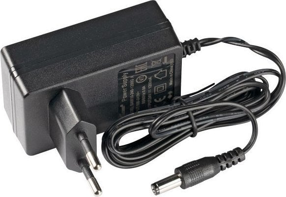 Adapter rryme MikroTik SAW30-240-1200GA, 24V 1.2A, prizë e drejtë, i zi