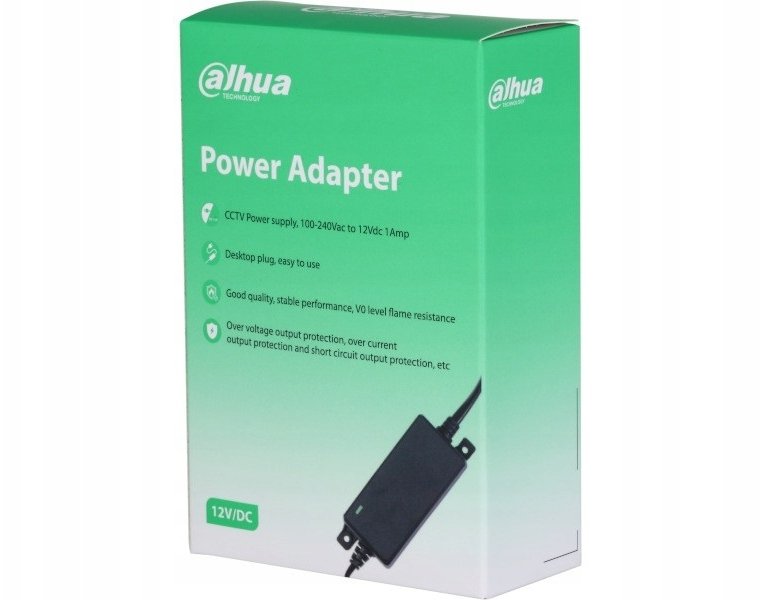 Напојување Dahua Technology PFM325D-1210EN, 12 W, 12 V 1 A, црно