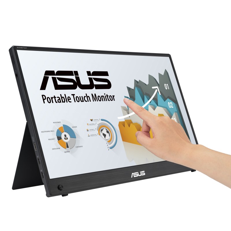 Monitor portativ ASUS ZenScreen MB16AHT, 15.6" touchscreen, 1920 x 1080, Full HD, 60 Hz, i zi