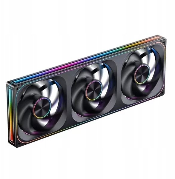 PC вентилатори Jonsbo ZA-420, 3x140mm PWM, ARGB, црни