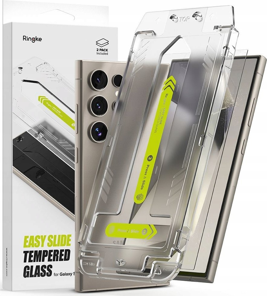 Mbrojtës ekrani Ringke Easy Slide, Galaxy S24 Ultra, 2 copë, transparent