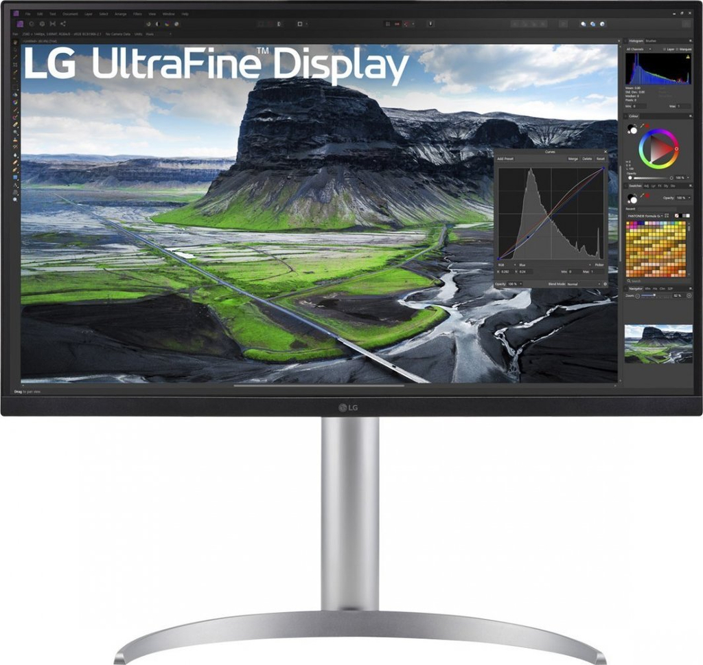 Monitor LG UltraFine 27UQ850V-W, 27'', 60Hz, Class F, 3840 x 2160 (UHD 4K), IPS, i hirtë