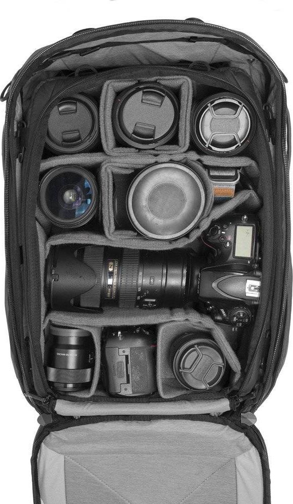 Kuti organizuese për kamera Peak Design Camera Cube Large, për pajisje fotografike, me ndarës fleksibël, e zezë