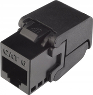 Modul rrjeti Solarix CAT6 UTP RJ45, vetë krimpues, i zi