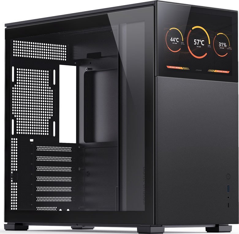 Kasë Jonsbo D41 Screen ATX Case, Tempered Glass, e zezë