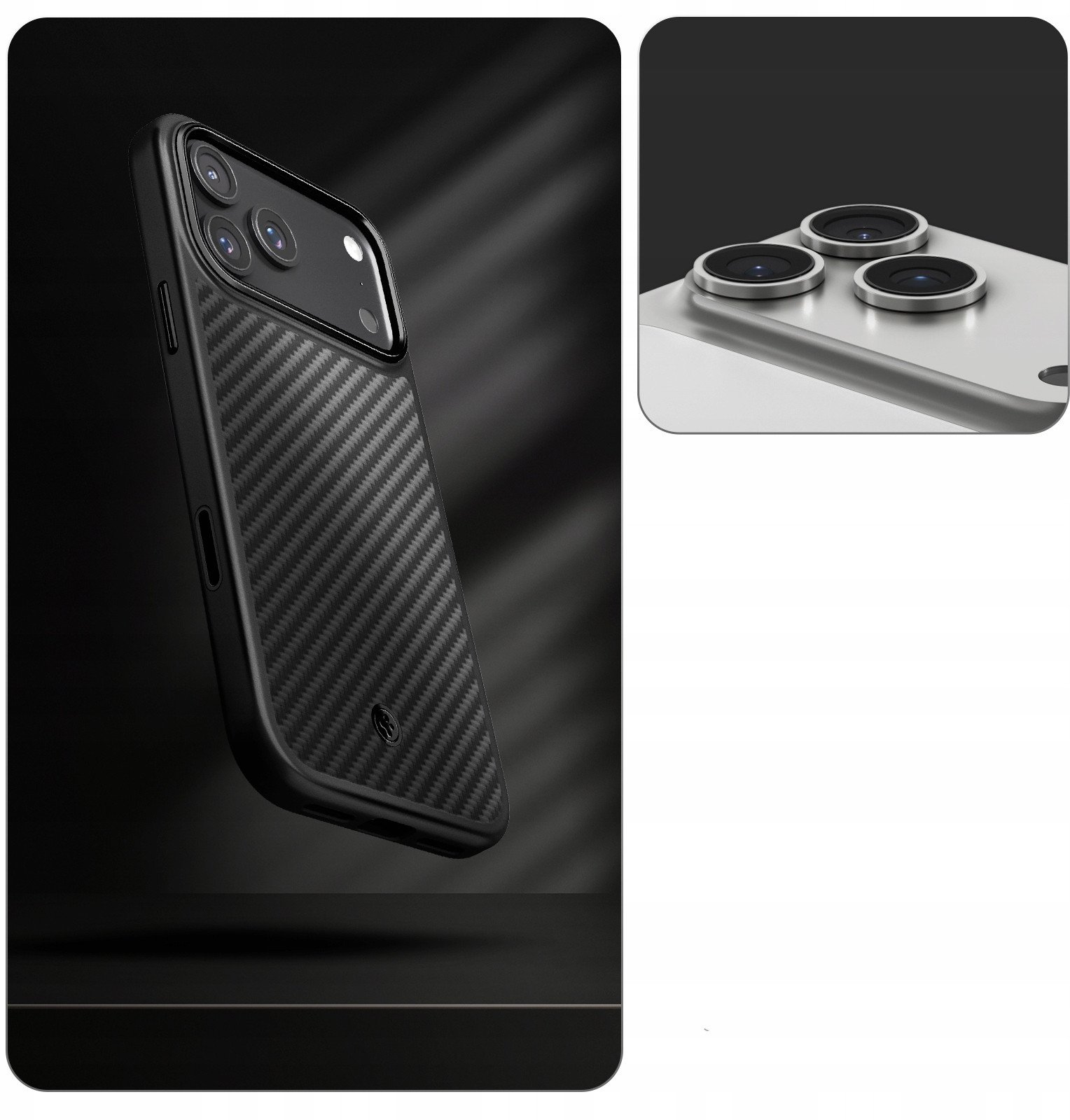 Mbulesë telefoni Spigen Enzo Aramid T MagSafe, për iPhone 17 Pro, fibrë aramid, e zezë