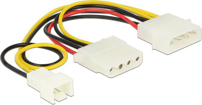 Kabllo Delock Molex x2 - 3-pin, 0.15m