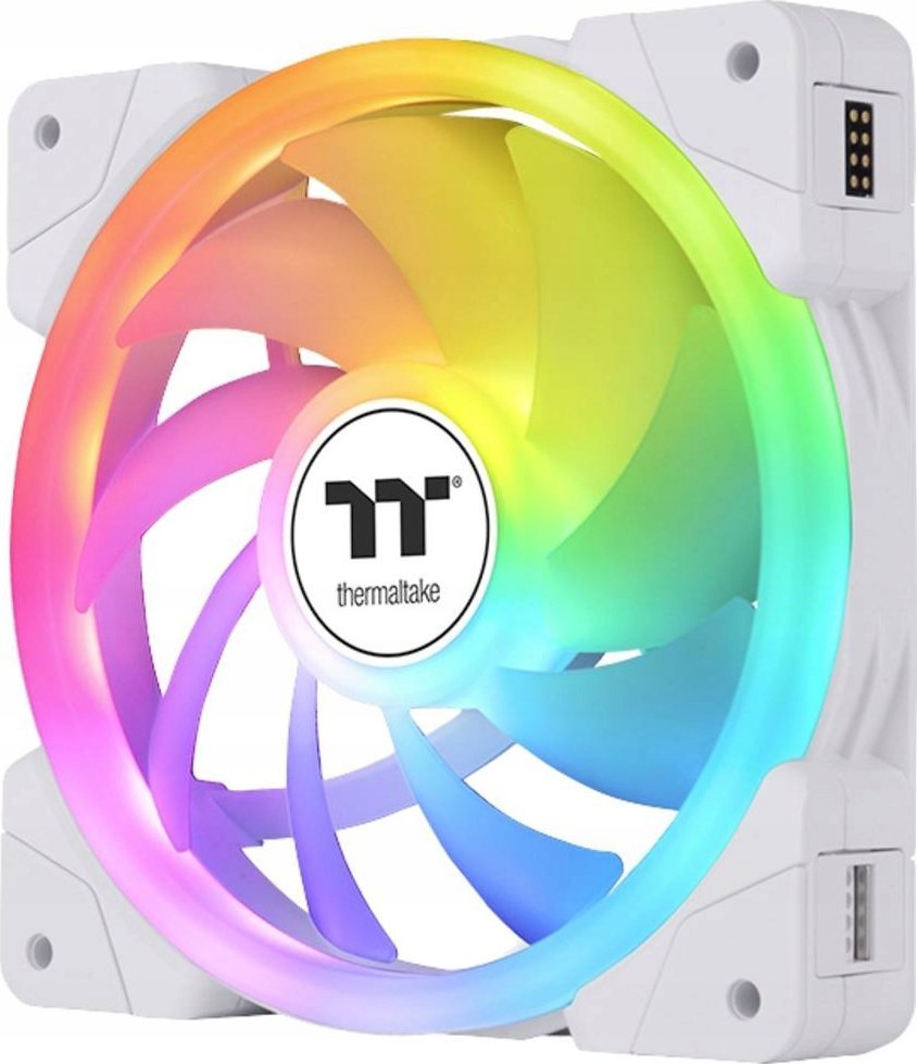 Ventilator kase kompjuteri Thermaltake SWAFAN EX12 ARGB, 12 cm, ARGB, i bardhë