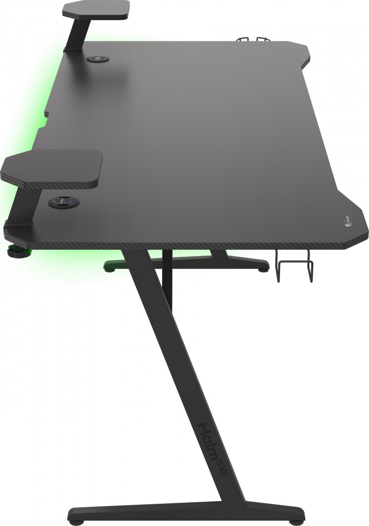 Tavolinë Genesis Holm 510 RGB 160 cm x 75 cm, e zezë