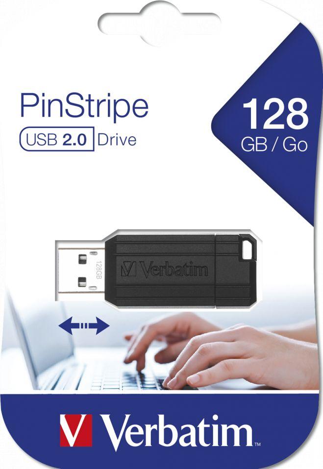 USB Verbatim PinStripe, 128GB