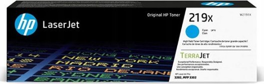 Kartutxh toner HP 219X W2191X, origjinal, i kaltër