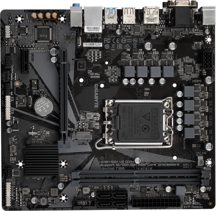 Pllakë amë GIGABYTE H610M S2H V2 DDR4 - Intel H610