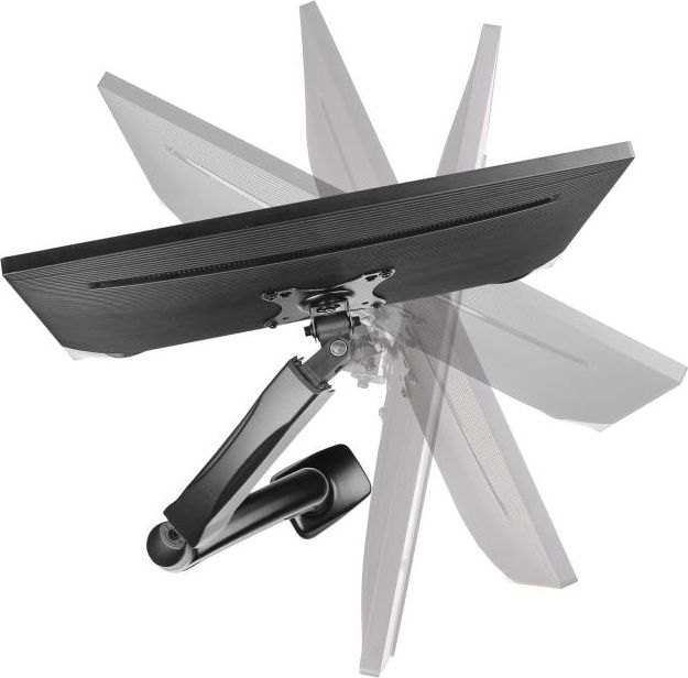 Mbajtëse tavoline për monitor Cabletech UCH0208-1, 13"-27", kapëse metalike, e zezë