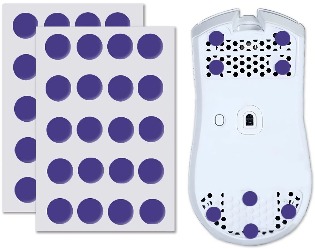 Jastëkza rrëshqitëse për maus Xraypad Obsidian Air DIY, Universal Dots, 40 copë, të zeza