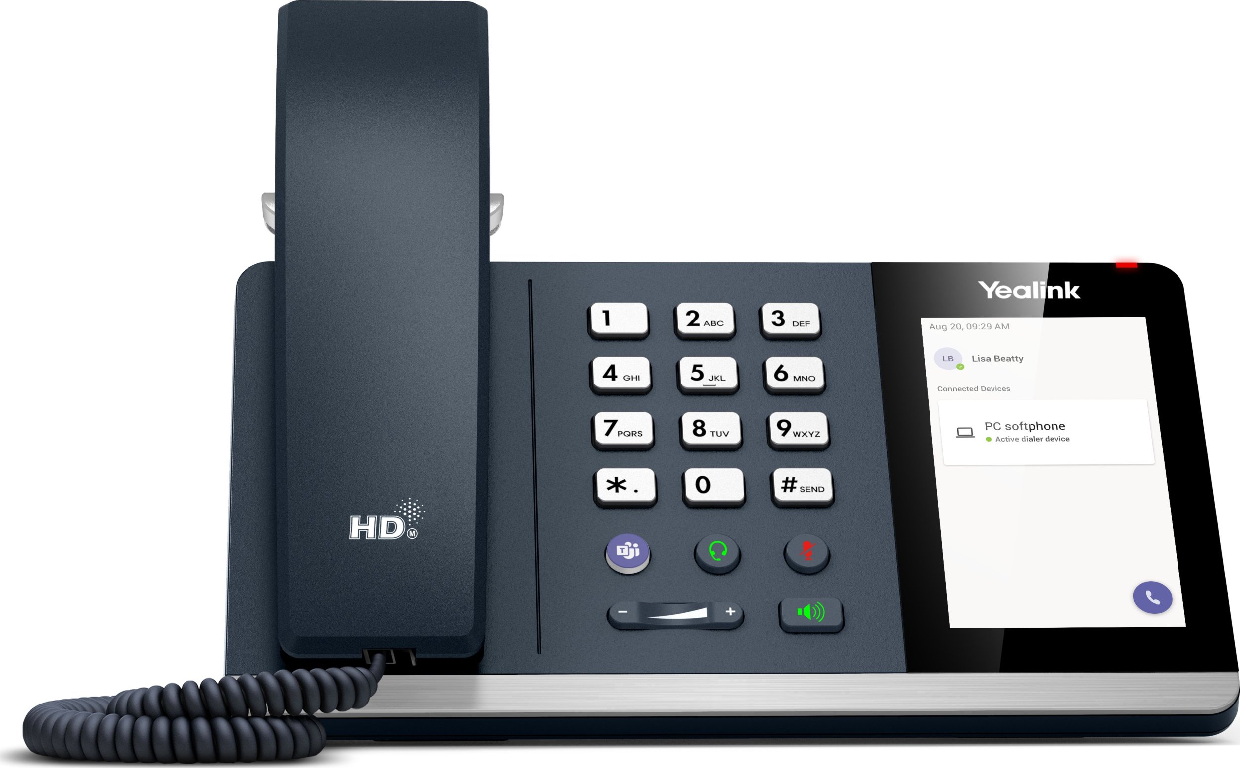 Telefon personal Yealink MP45, ekran 4", USB, i zi