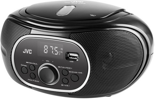 Radio JVC RD-E221B, e zezë