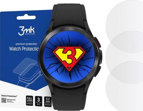 Qelq mbrojtës 3MK për Samsung Galaxy Watch 4 Classic 42mm, i tejdukshëm