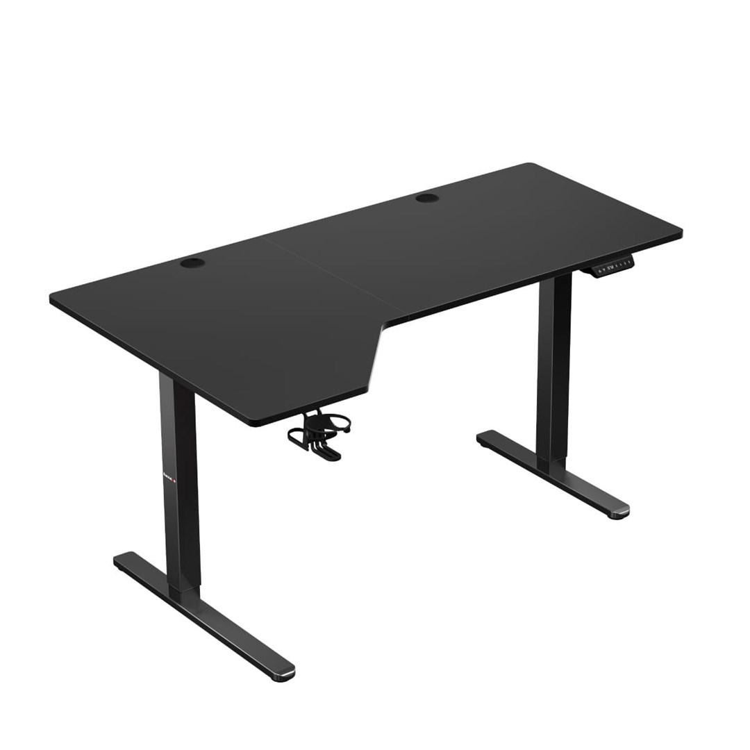 Tavolinë elektrike Huzaro Hero 9.1, 145 x 60 cm, lartësi 72-120 cm, e zezë
